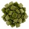 Czechmate 6mm Square Glass Czech Two Hole Tile Bead, Opaque Olive Moon Dust